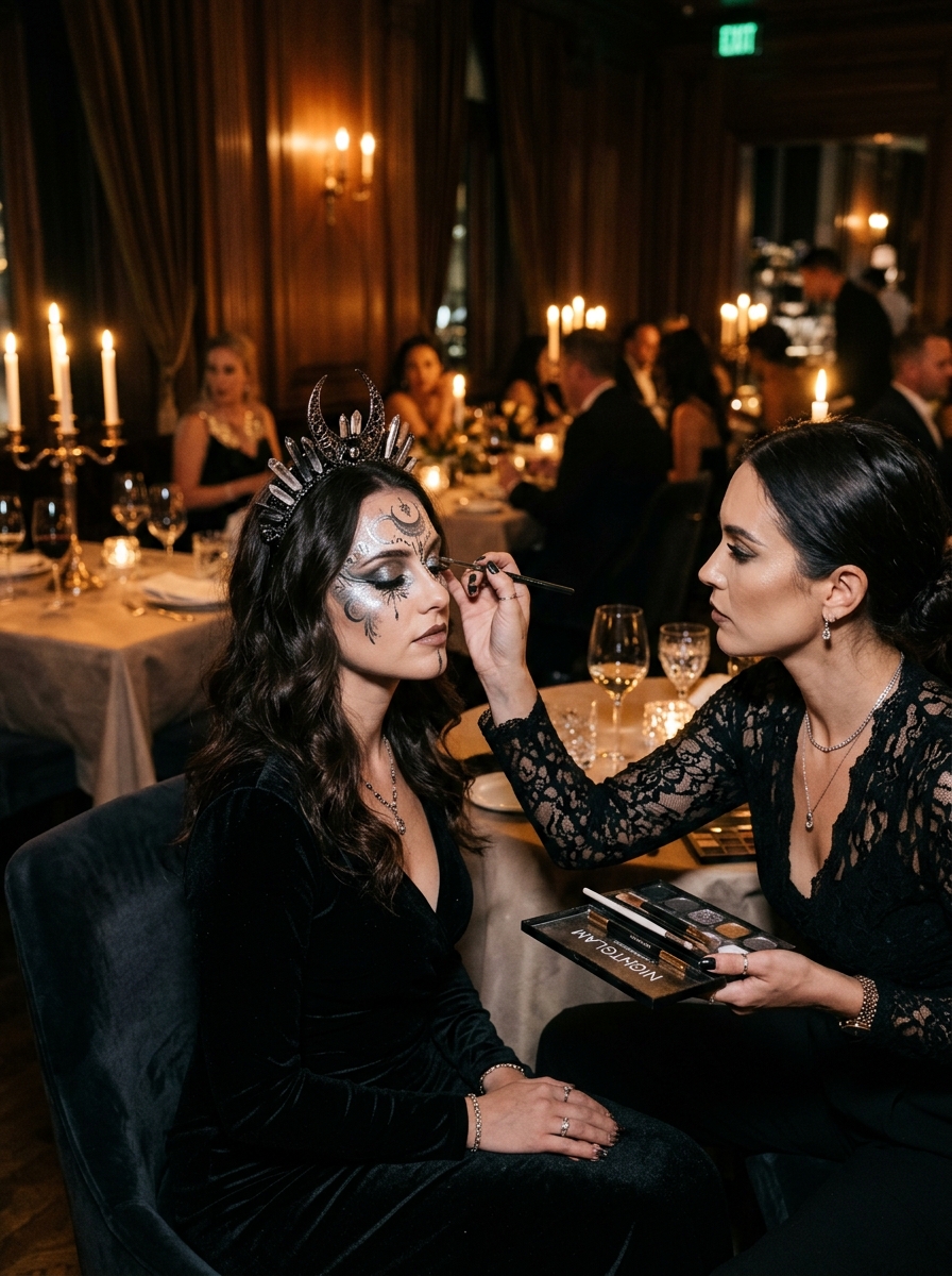 Özel Cadılar Bayramı Makyözü SFX ve Dark Glam